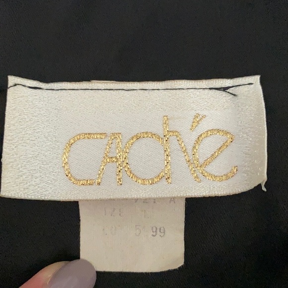 Vintage Cache Metallic Cropped Formal Jacket Sz L - Picture 9 of 10